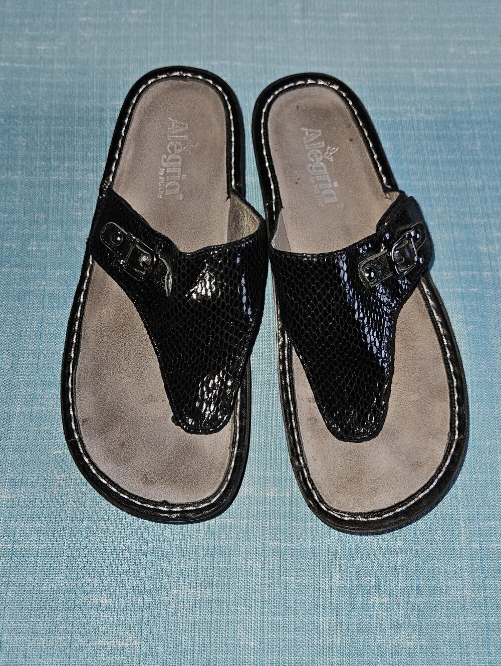 Alegria Black Sandal Size 10